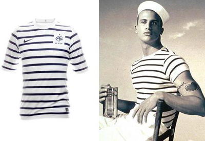 france striped jersey